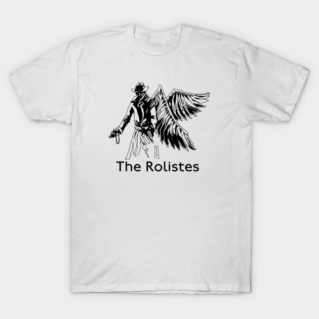 The Rolistes Podcast (Angel P.I. B&W) T-Shirt by Kalum